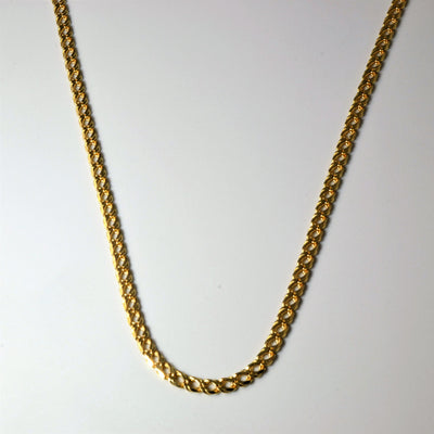 14k Yellow Gold Parallel Chain | 18
