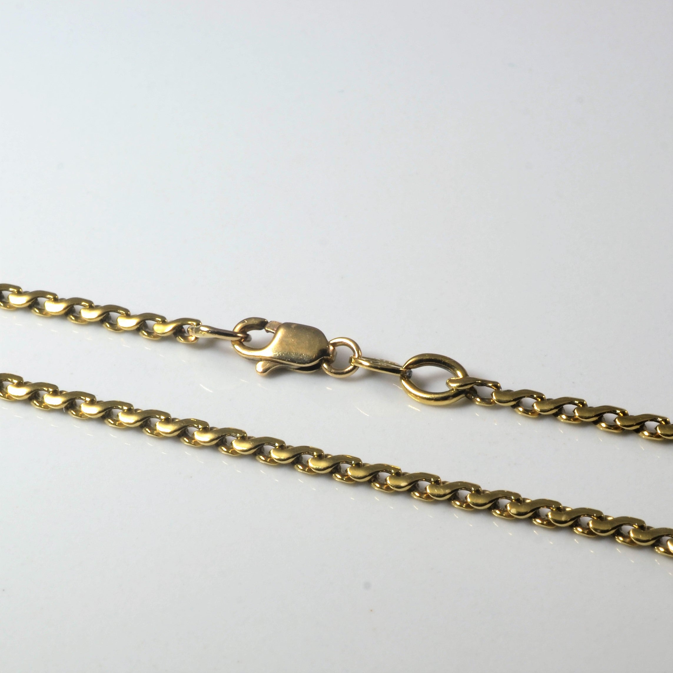 18k Yellow Gold Modified Serpentine Chain | 24" |