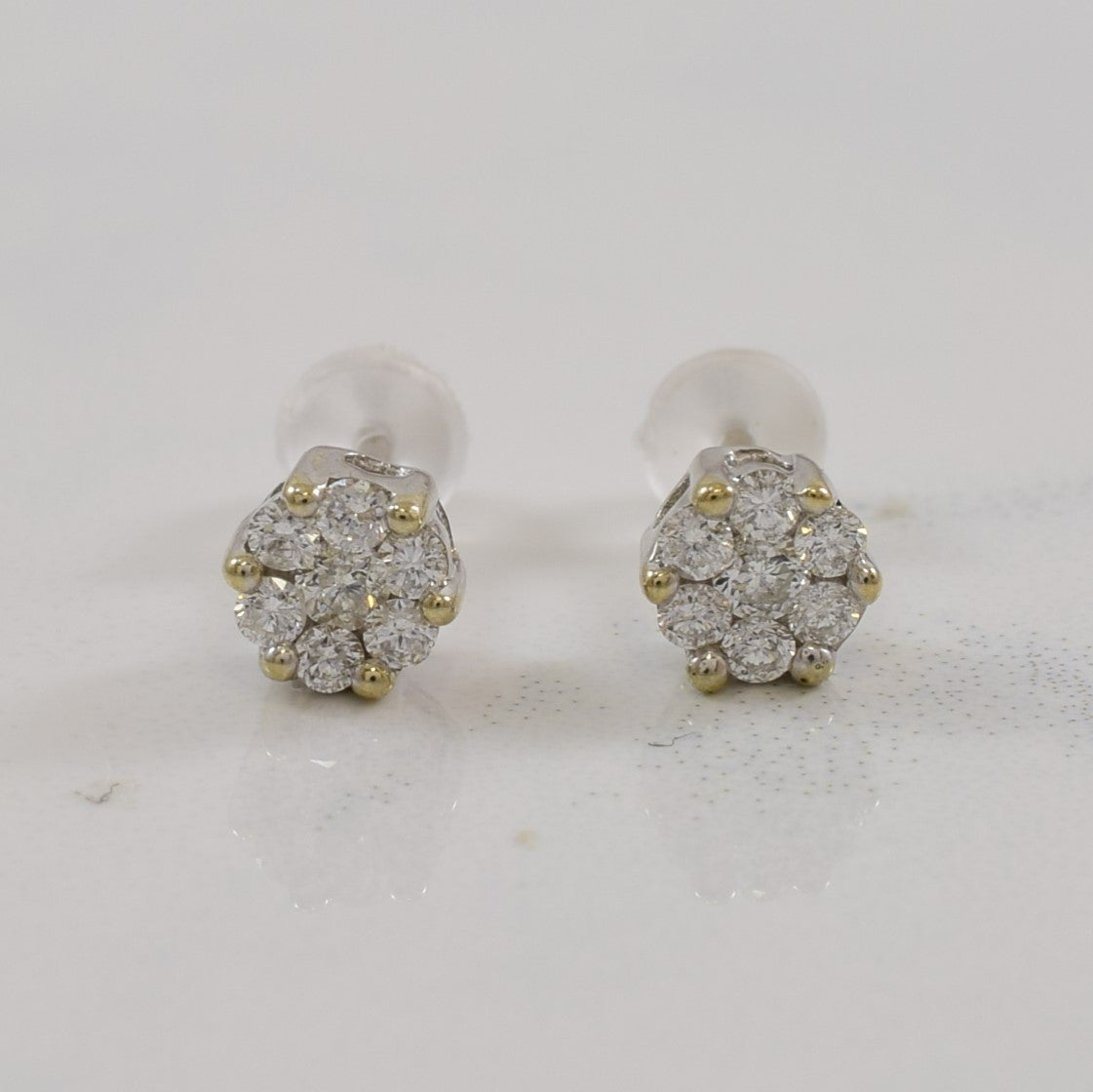 Cluster Diamond Stud Earrings | 0.16ctw |