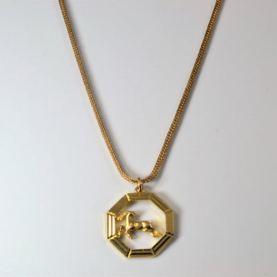 Gold Ram Necklace | 16