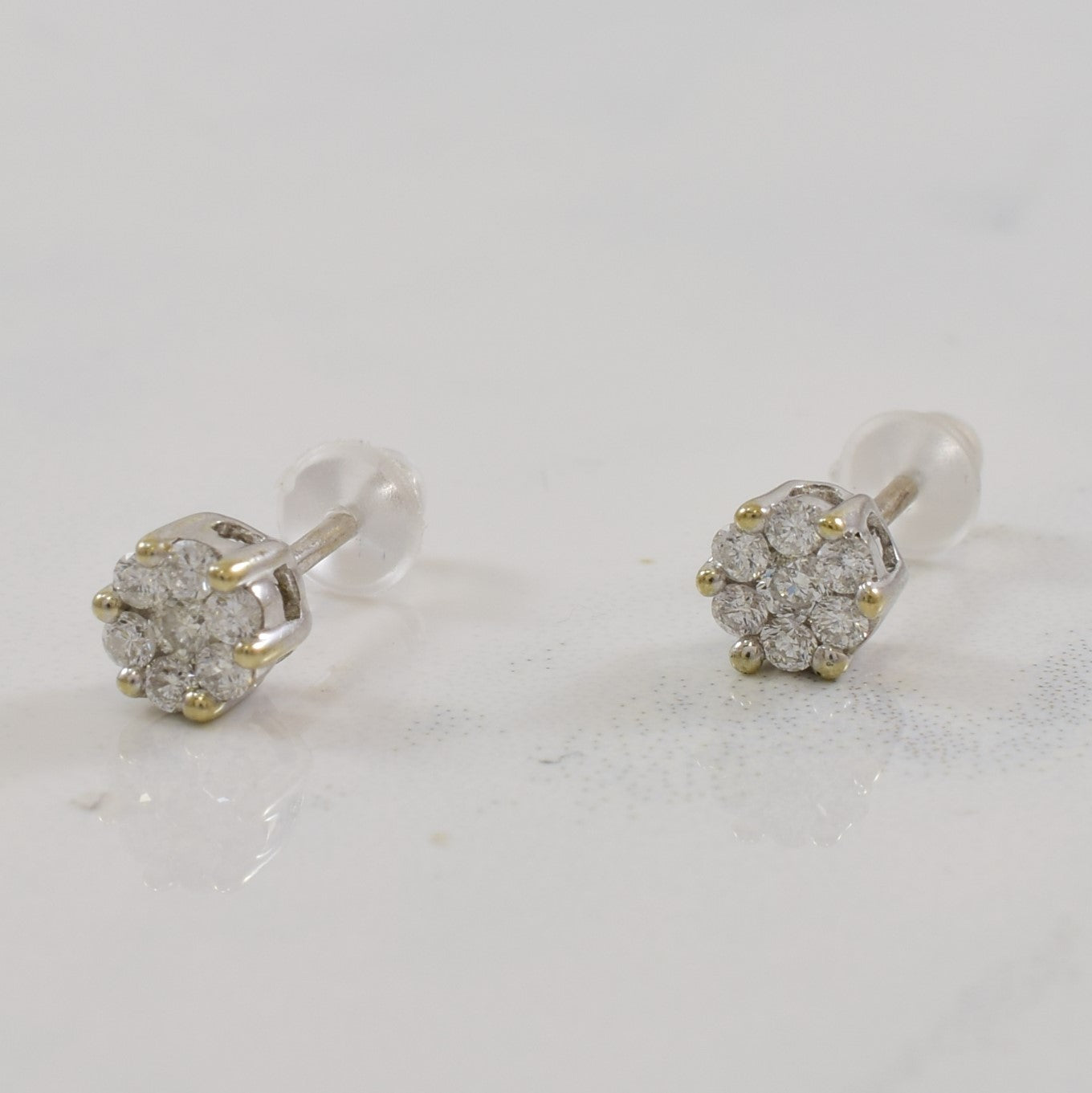 Cluster Diamond Stud Earrings | 0.16ctw |