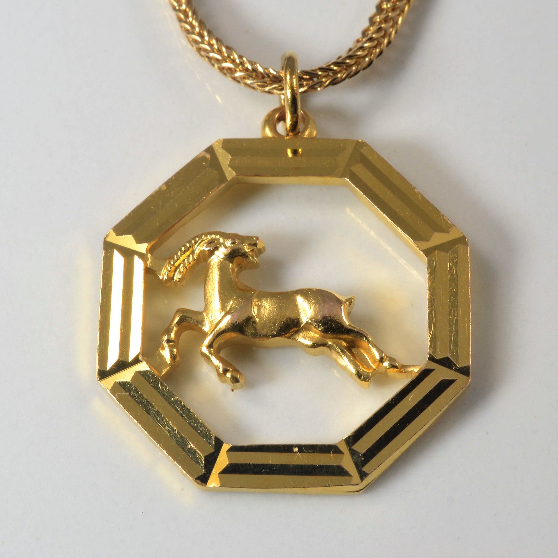 Gold Ram Necklace | 16" |