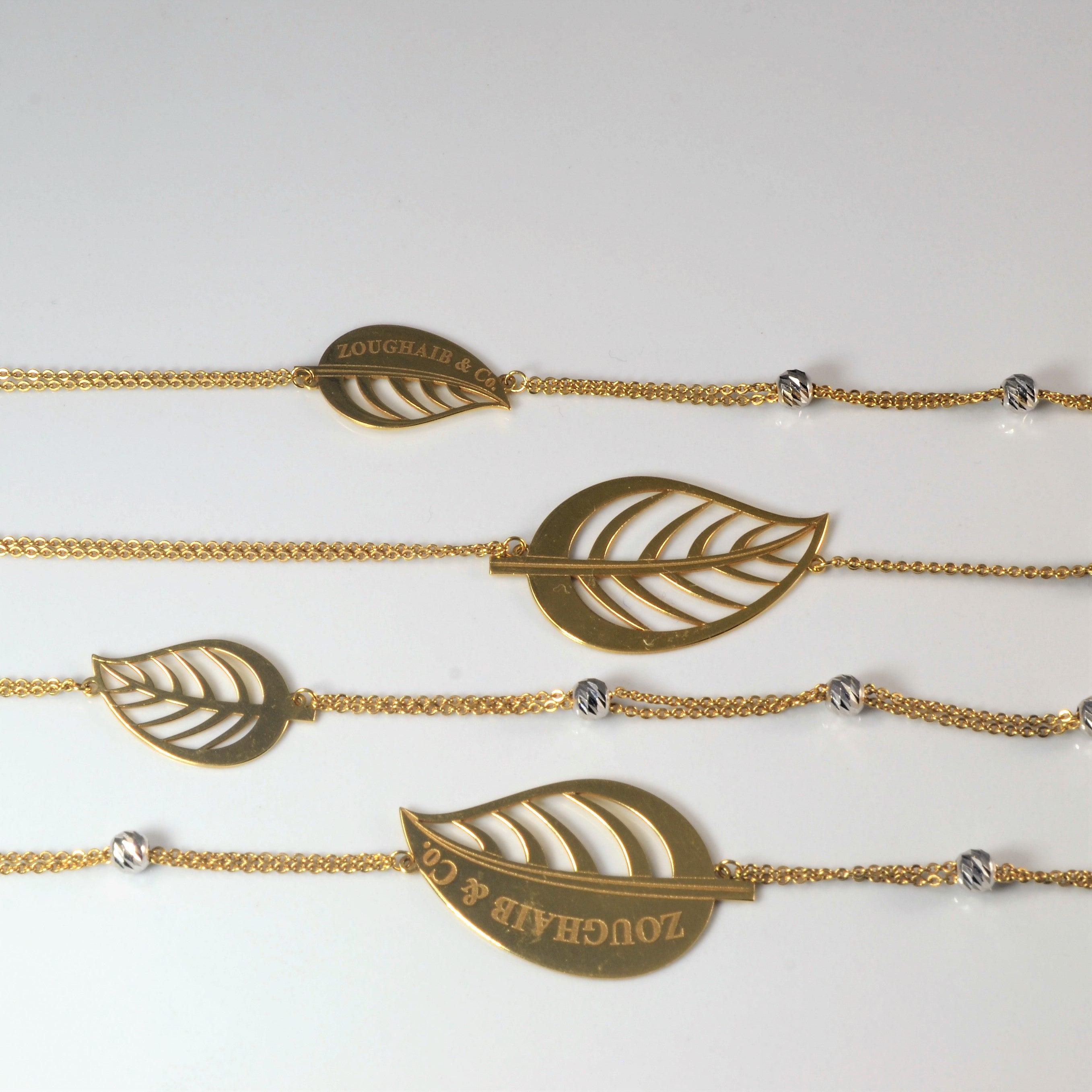Zoughaib & Co. Leaf Design Long Necklace | 40" |