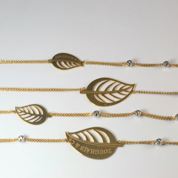 Zoughaib & Co. Leaf Design Long Necklace | 40