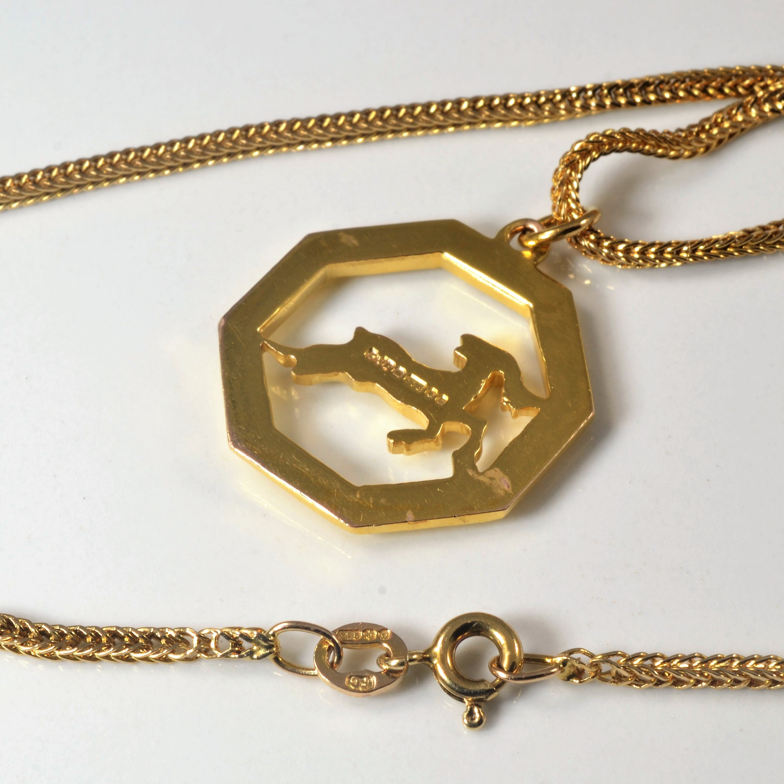 Gold Ram Necklace | 16" |