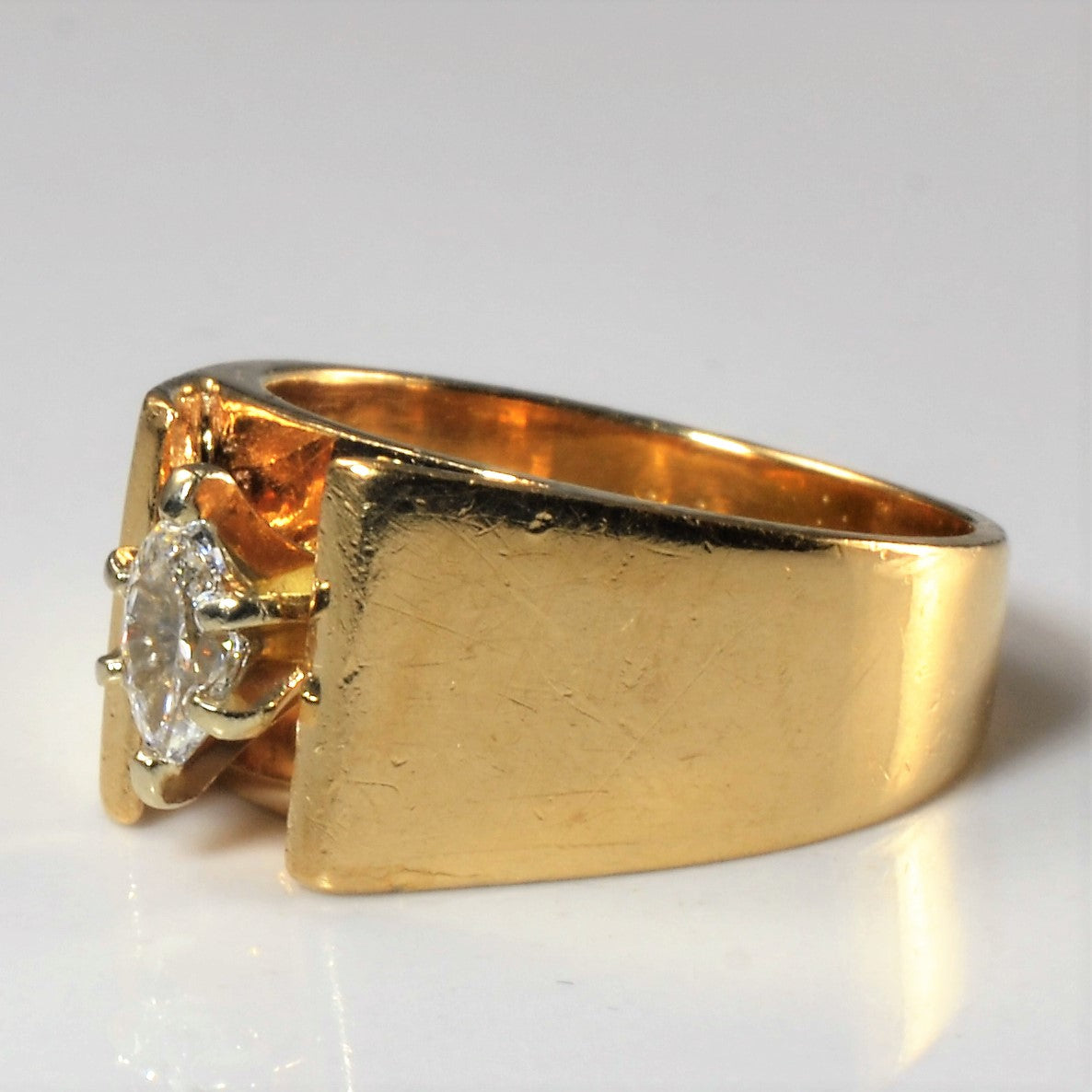 Tapered Marquise Diamond Ring | 0.22ct | SZ 4.5 |