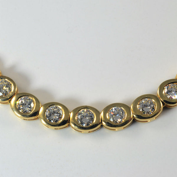 Bezel Set Diamond Collar Necklace | 15