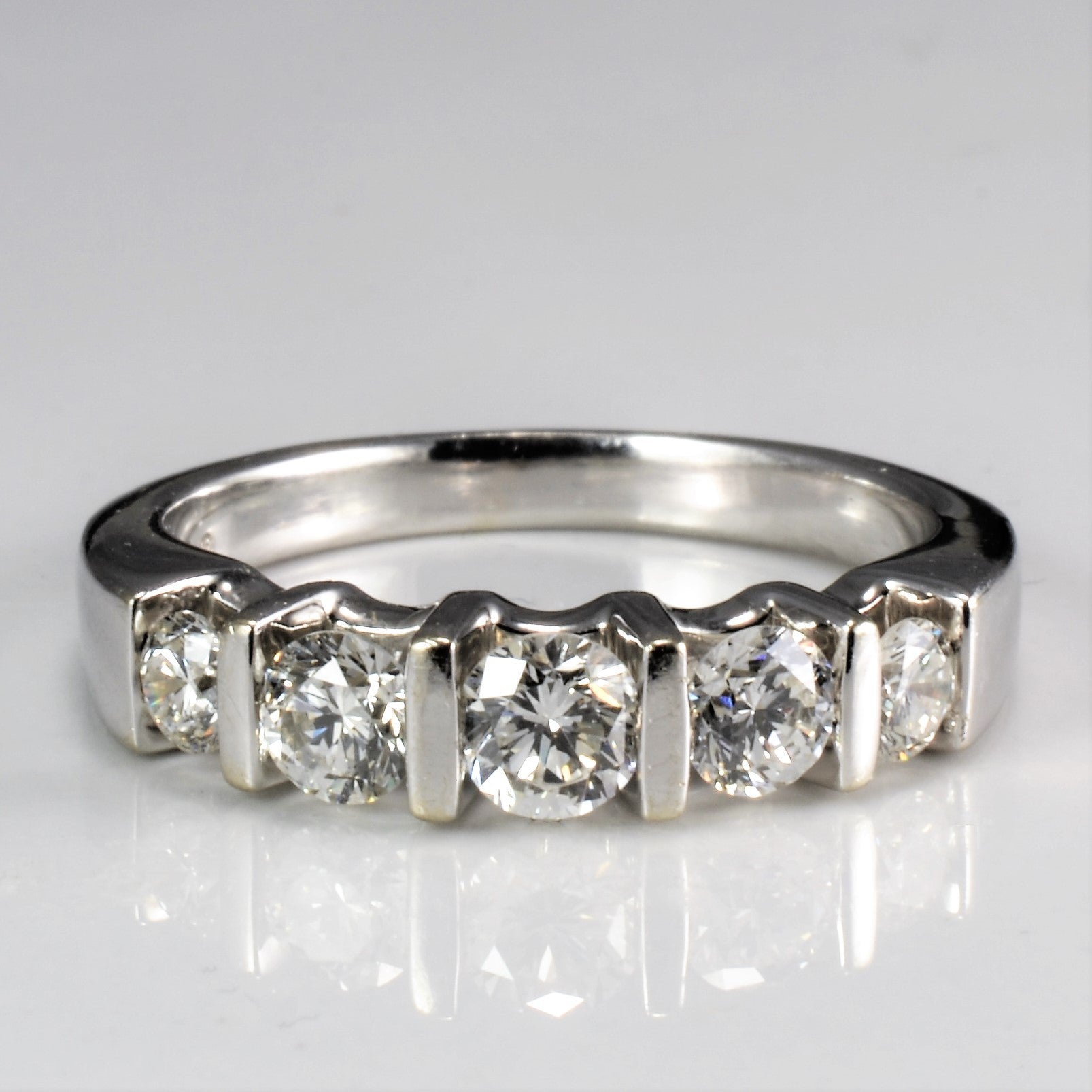 Five Stone Diamond Ring | 0.87 ctw, SZ 7.5 |