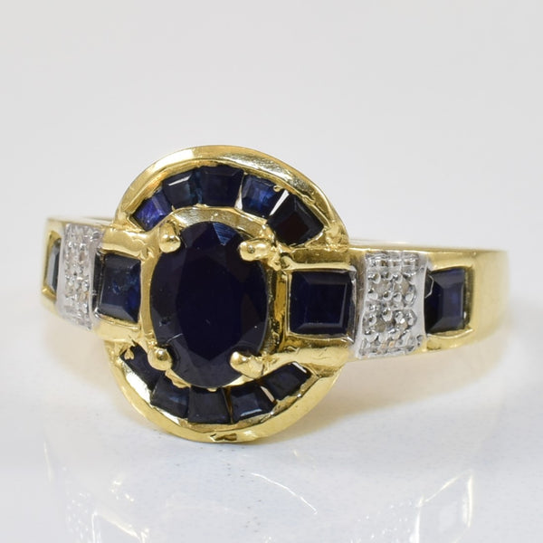 Mixed Cut Sapphire & Diamond Ring | 2.00ctw, 0.02ctw | SZ 8.25 |