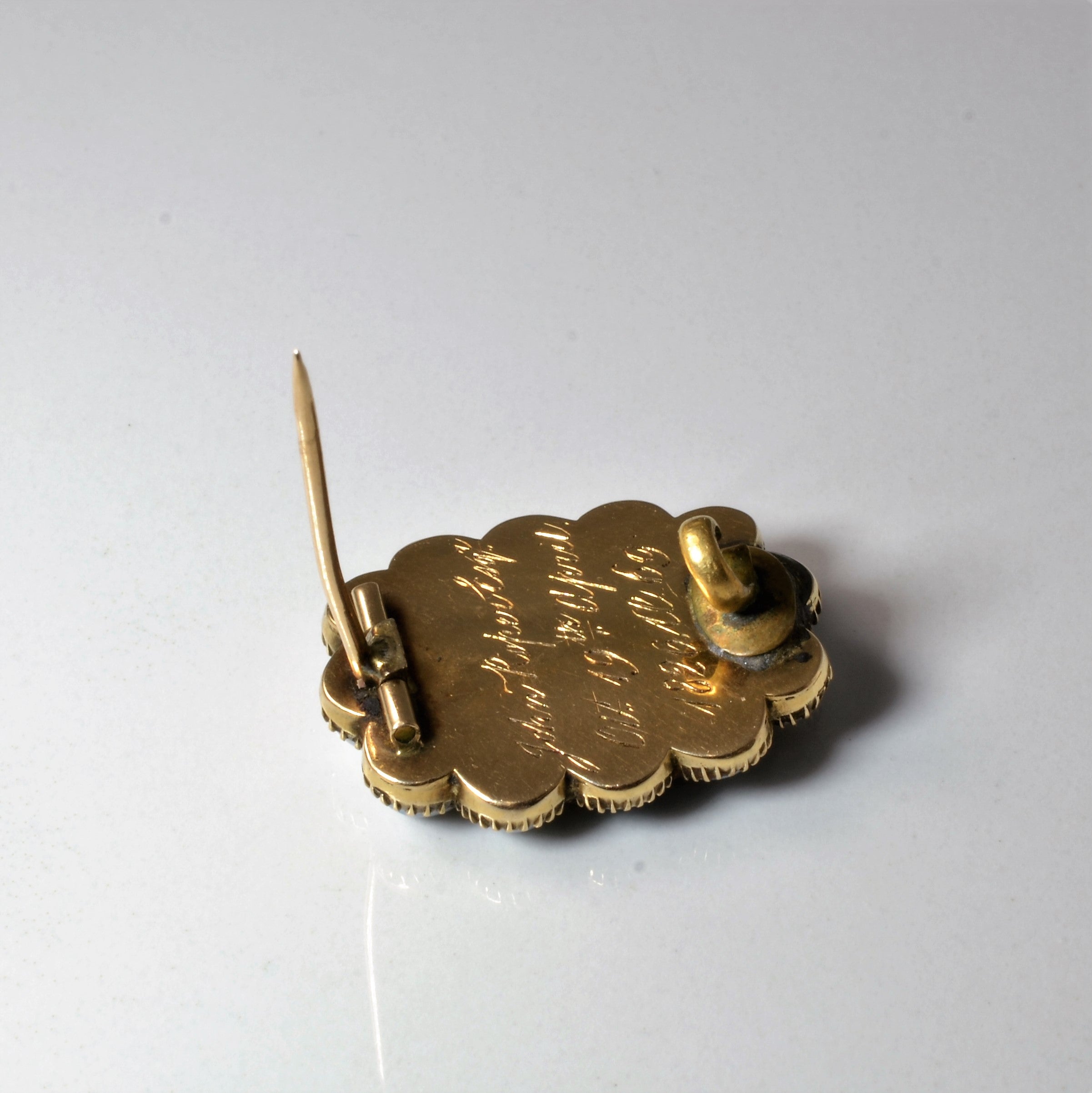 1826 Georgian Pearl Mourning Brooch