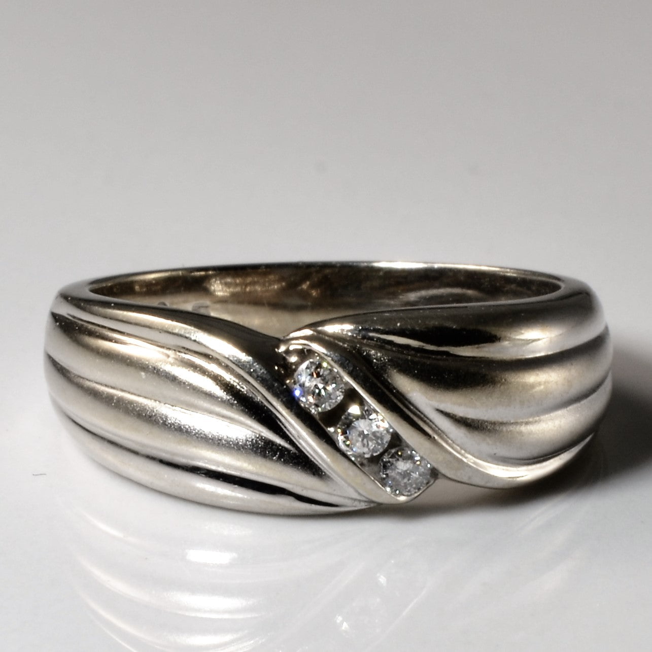 Bypass Channel Diamond Band | 0.075ctw | SZ 7 |
