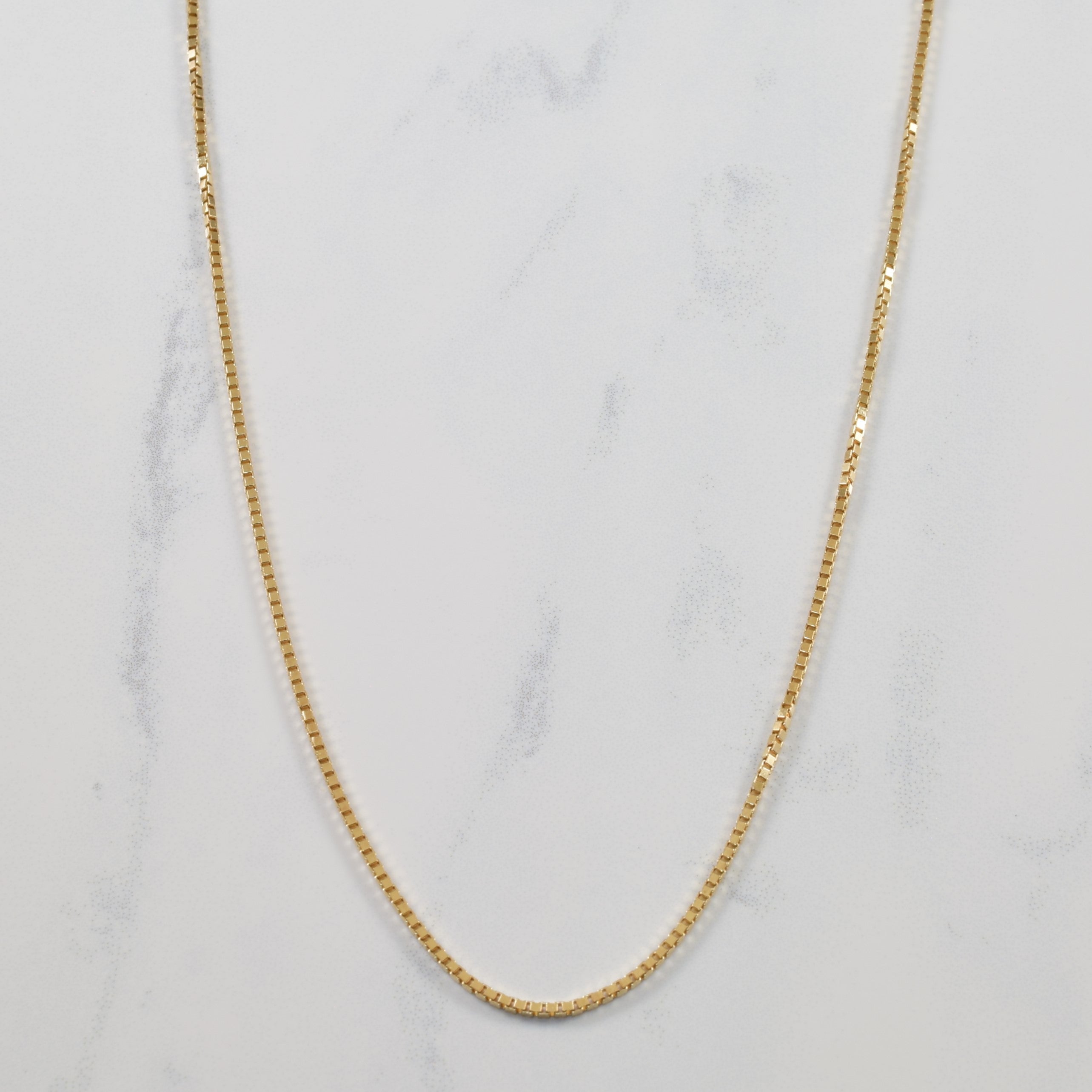 10k Yellow Gold Box Chain | 16" |