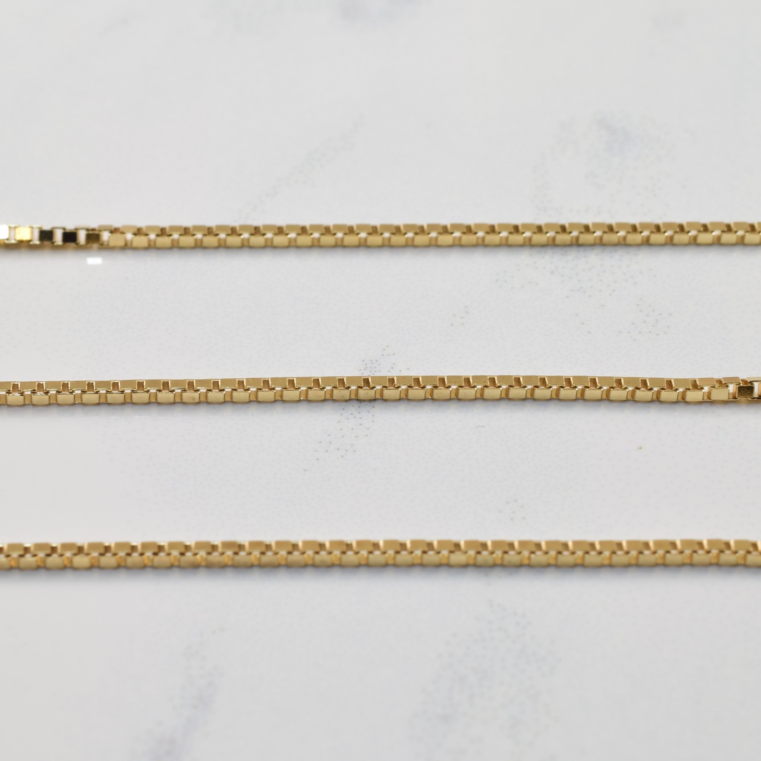 10k Yellow Gold Box Chain | 16" |