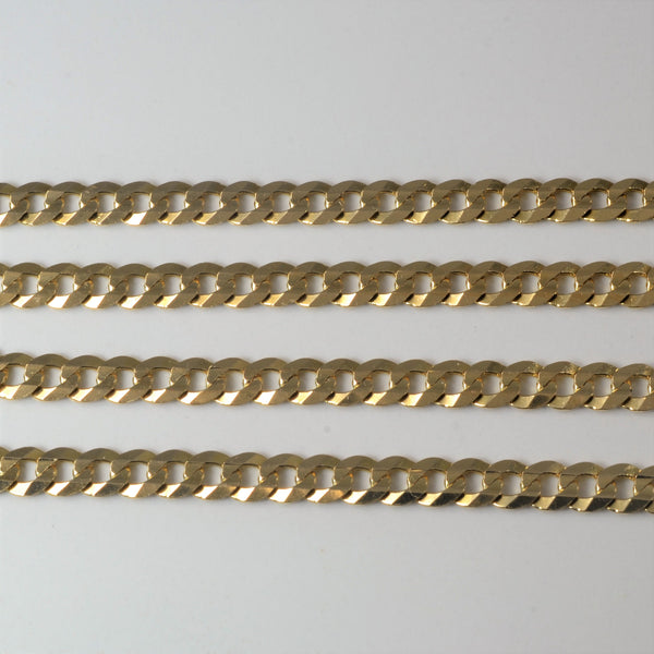 10k Gold Curb Chain | 26