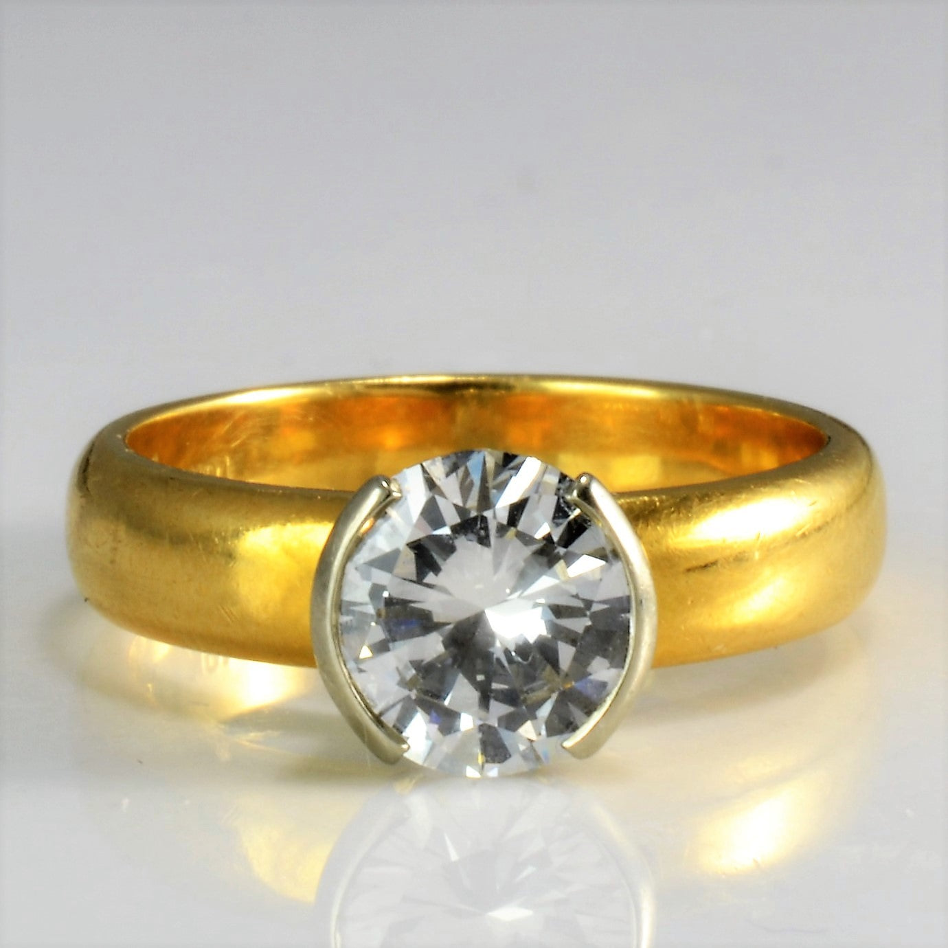 MonteCristo' Semi Bezel Solitaire Diamond Ring | 1.22 ct | SZ 5.75 |