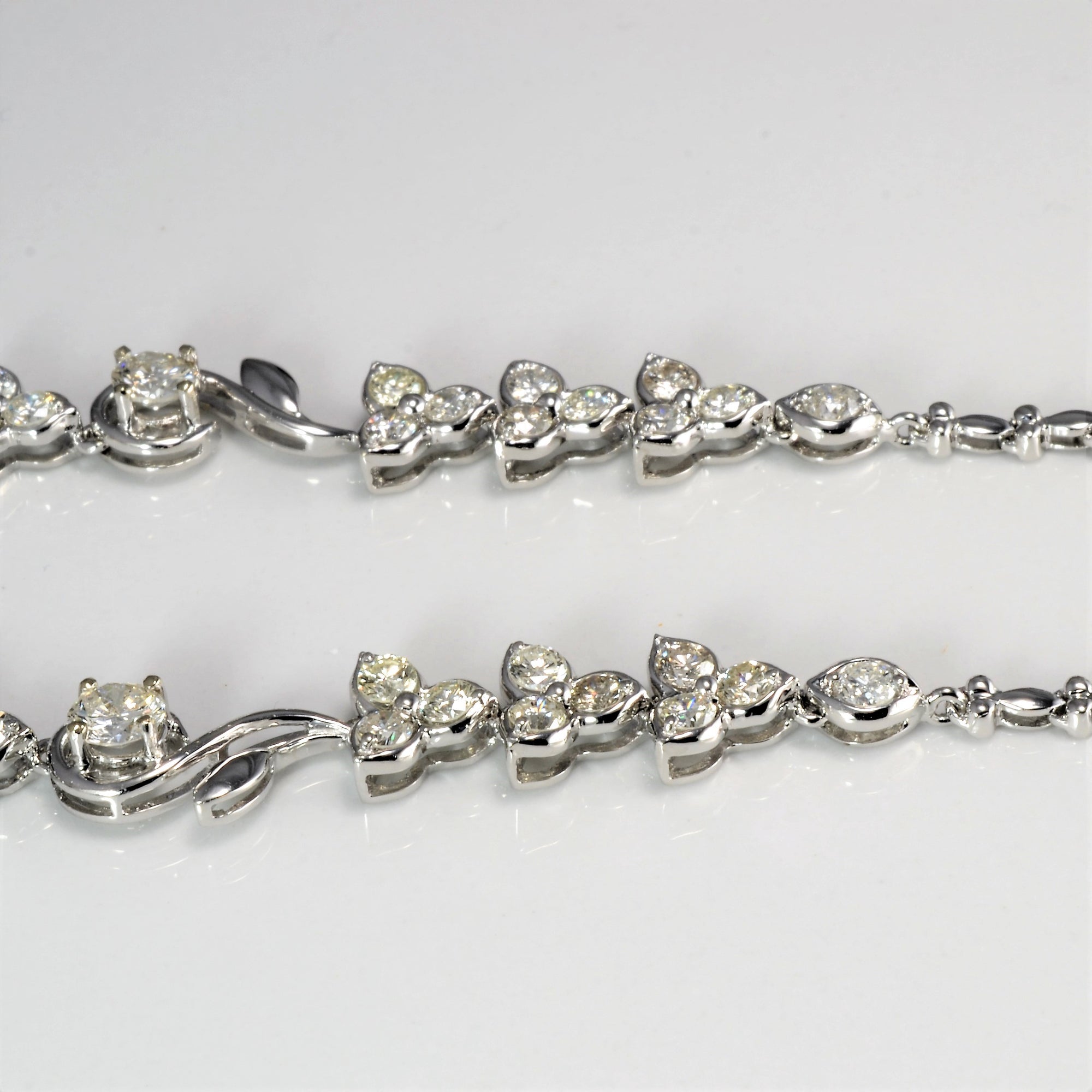 Ornate Art Deco Inspired Diamond Necklace | 6.20 ctw, 18''|