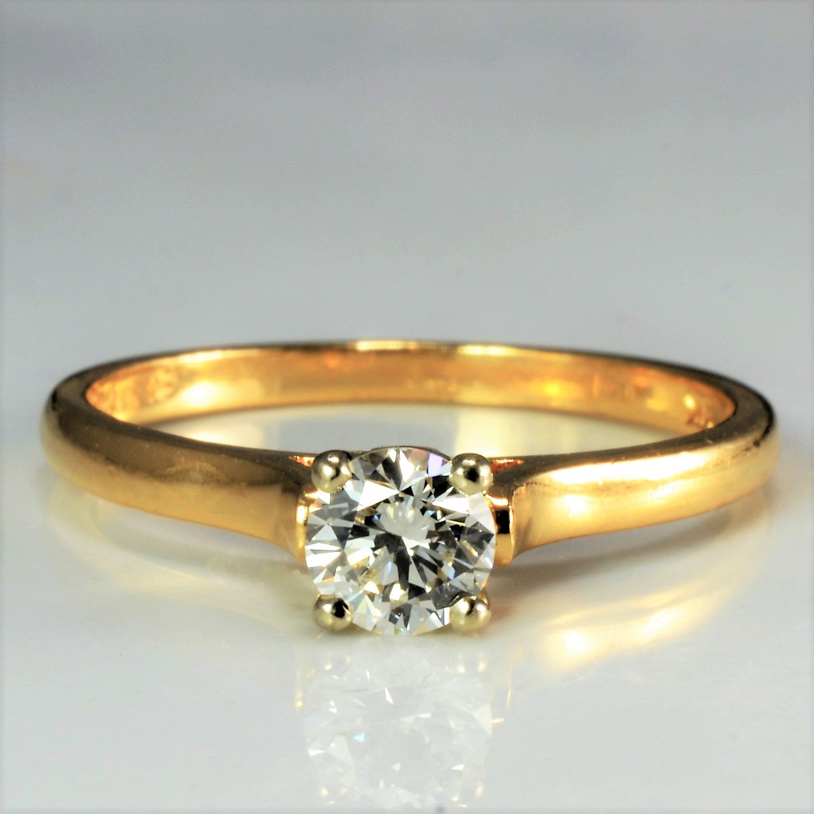 'Birks' Solitaire Diamond Engagement Ring | 0.34 ct | SZ 6.75 |