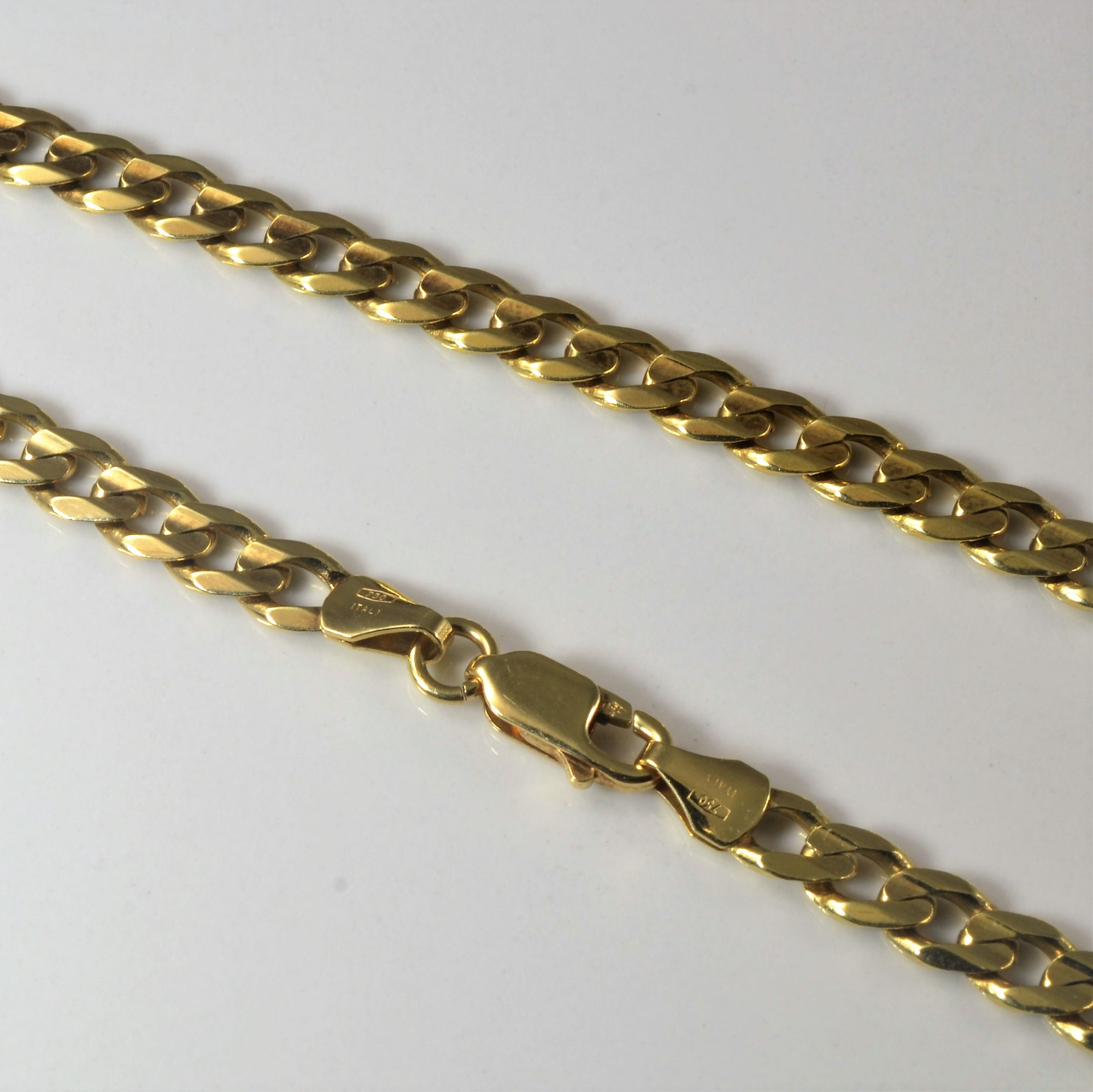 18k Yellow Gold Curb Link Chain |