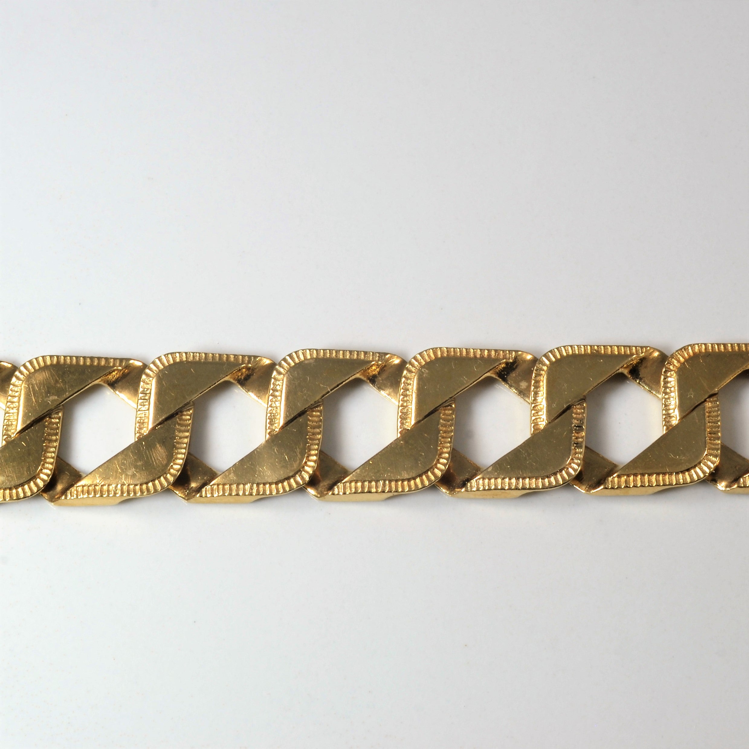 Large Box Curb Link Chain Bracelet | 8" |