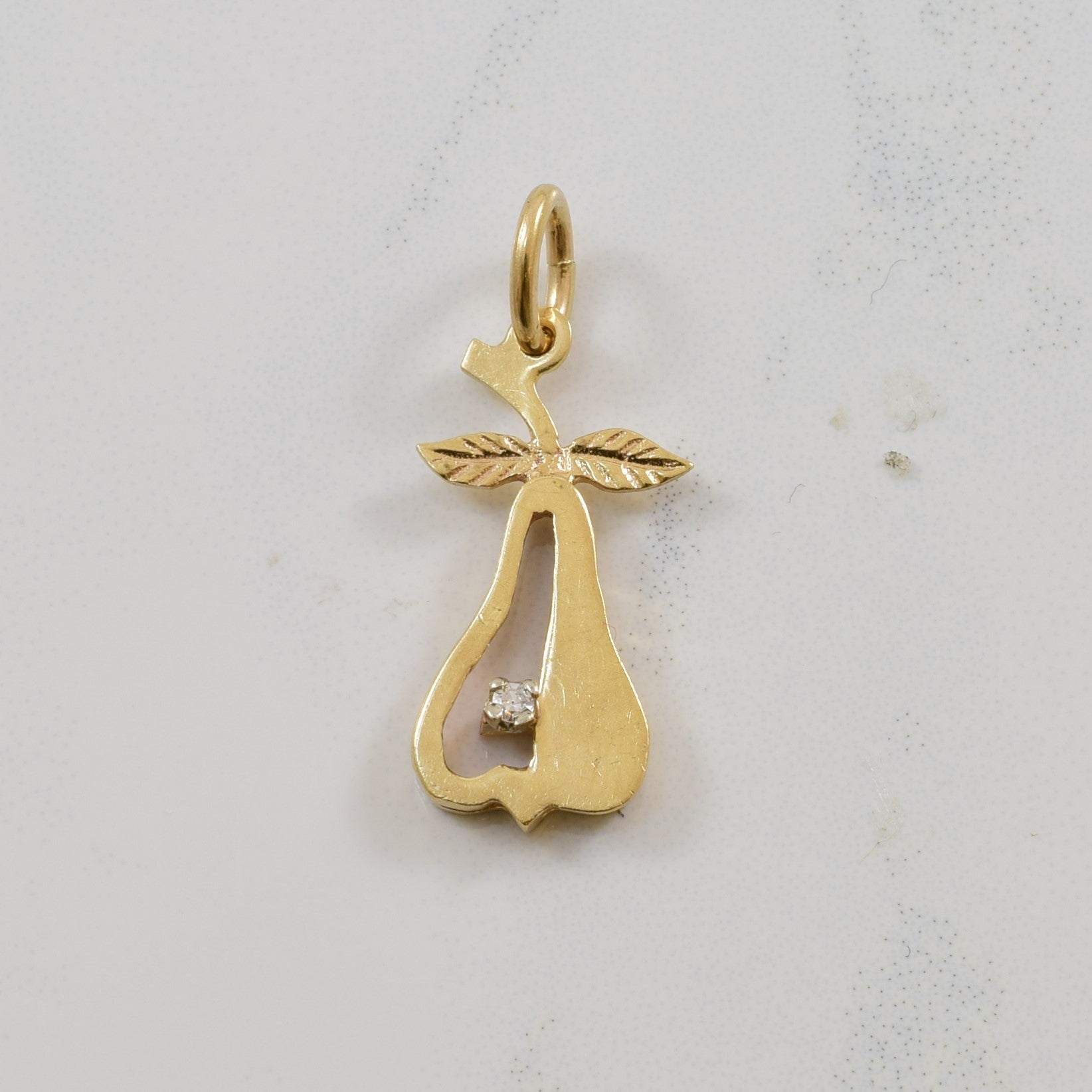 Diamond Pear Pendant | 0.01ct |