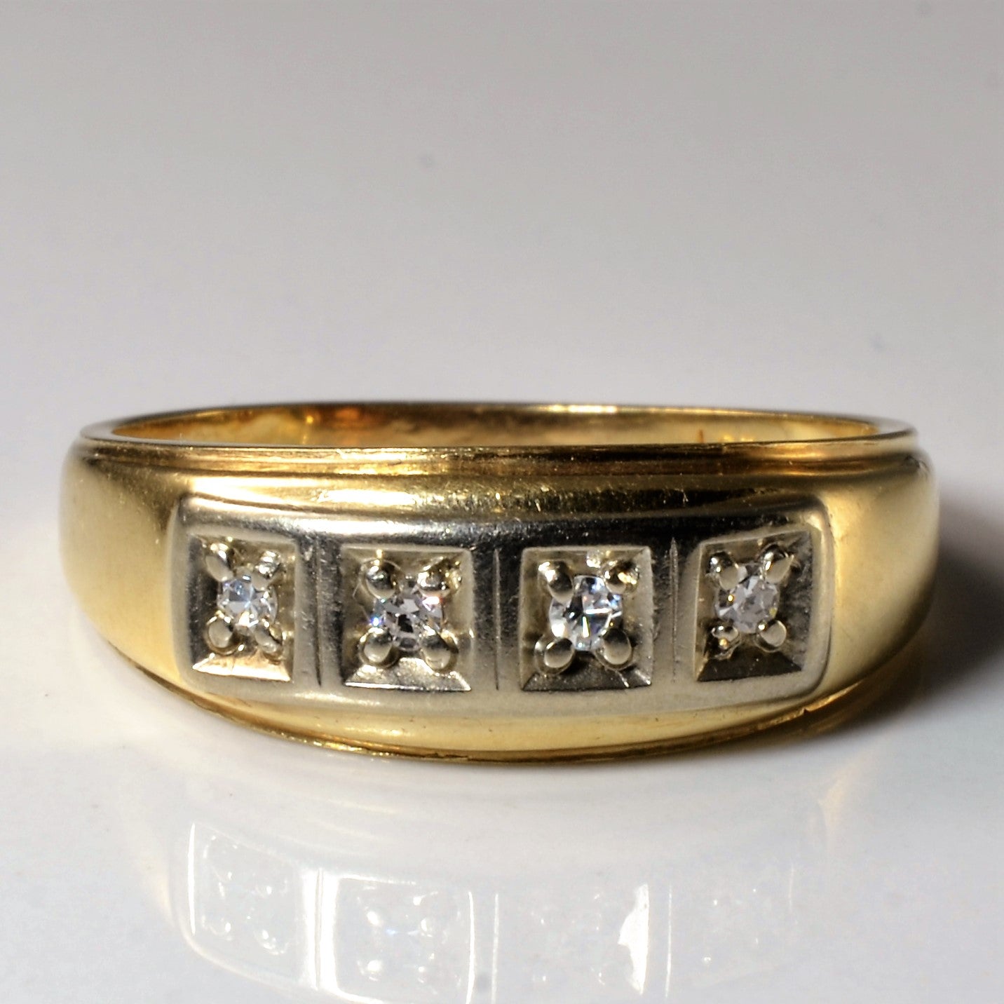 Four Stone Diamond Ring | 0.06ctw | SZ 8.75 |