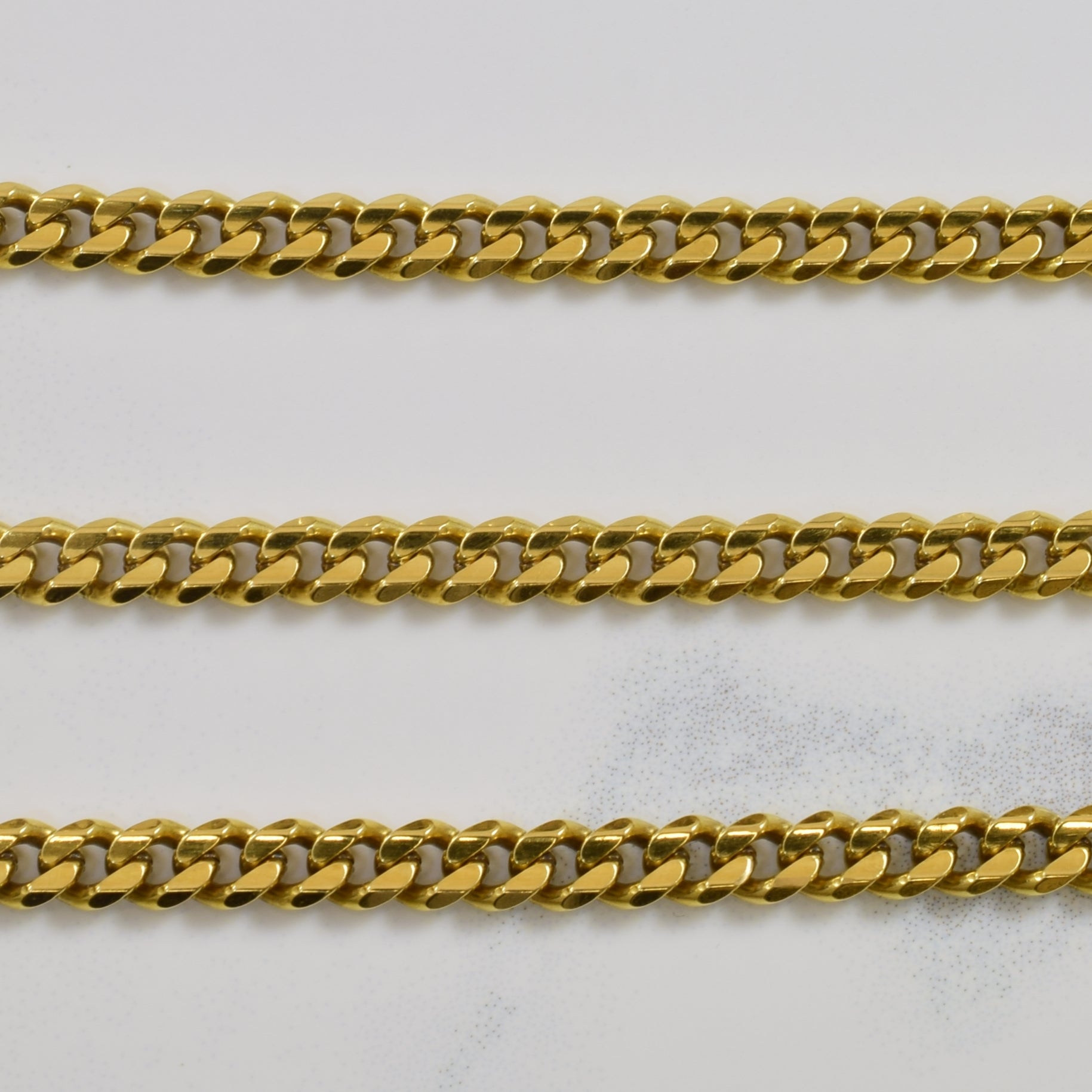 18k Yellow Gold Curb Chain | 21" |