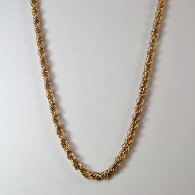 10k Yellow Gold Rope Chain | 15