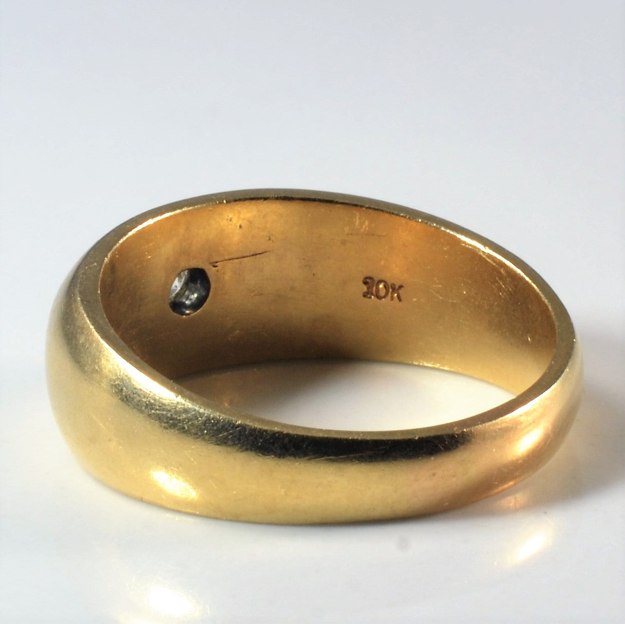 Bague solitaire diamant Starburst | 0,09 ct | Taille 9,5 | 