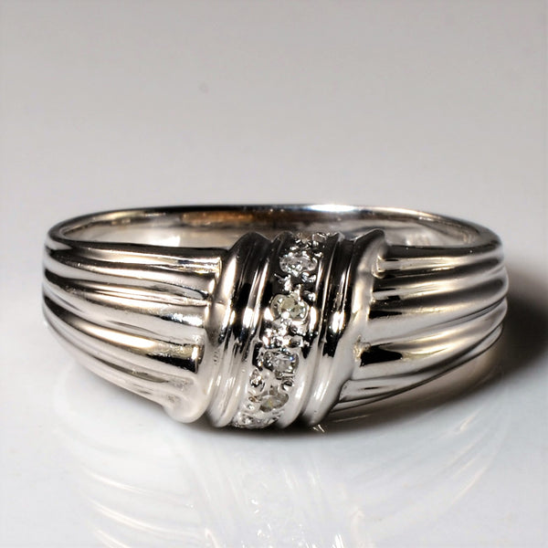 Overlay Diamond Knot Ring | 0.08ctw | SZ 7.25 |