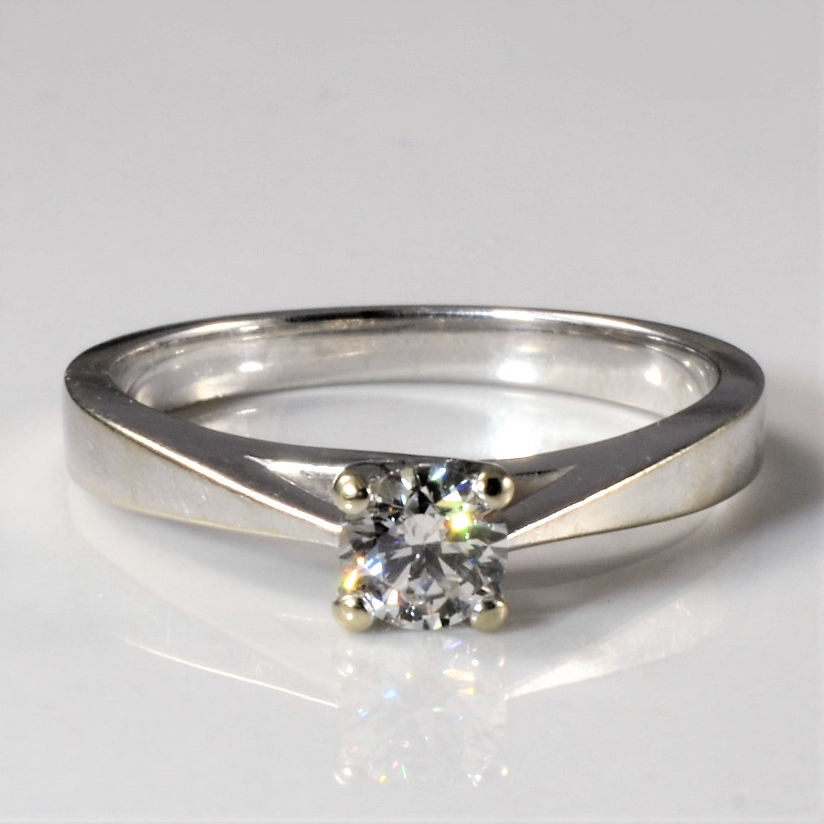 Solitaire Canadian Diamond Engagement Ring | 0.35ct | SZ 7
