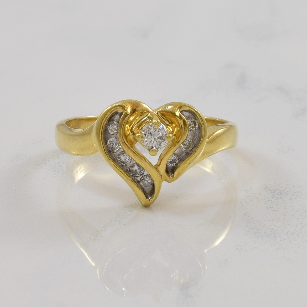 Diamond Heart Ring | 0.25ctw | SZ 8.75 |