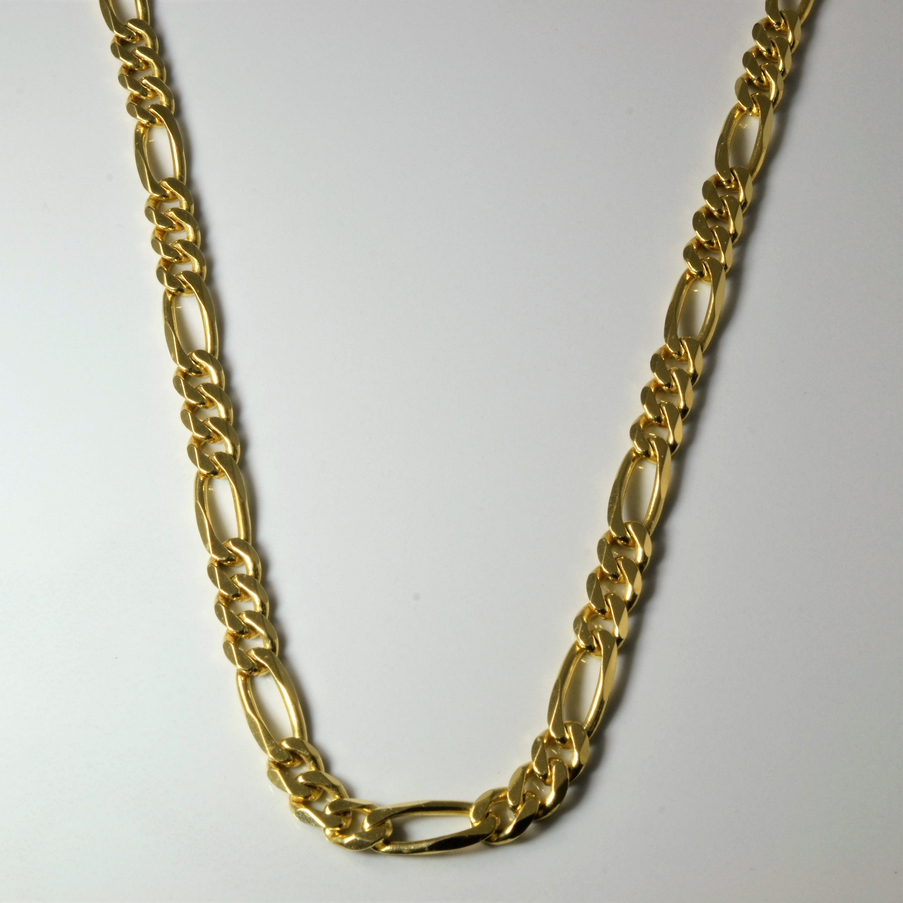 18k Yellow Gold Figaro Chain | 23" |