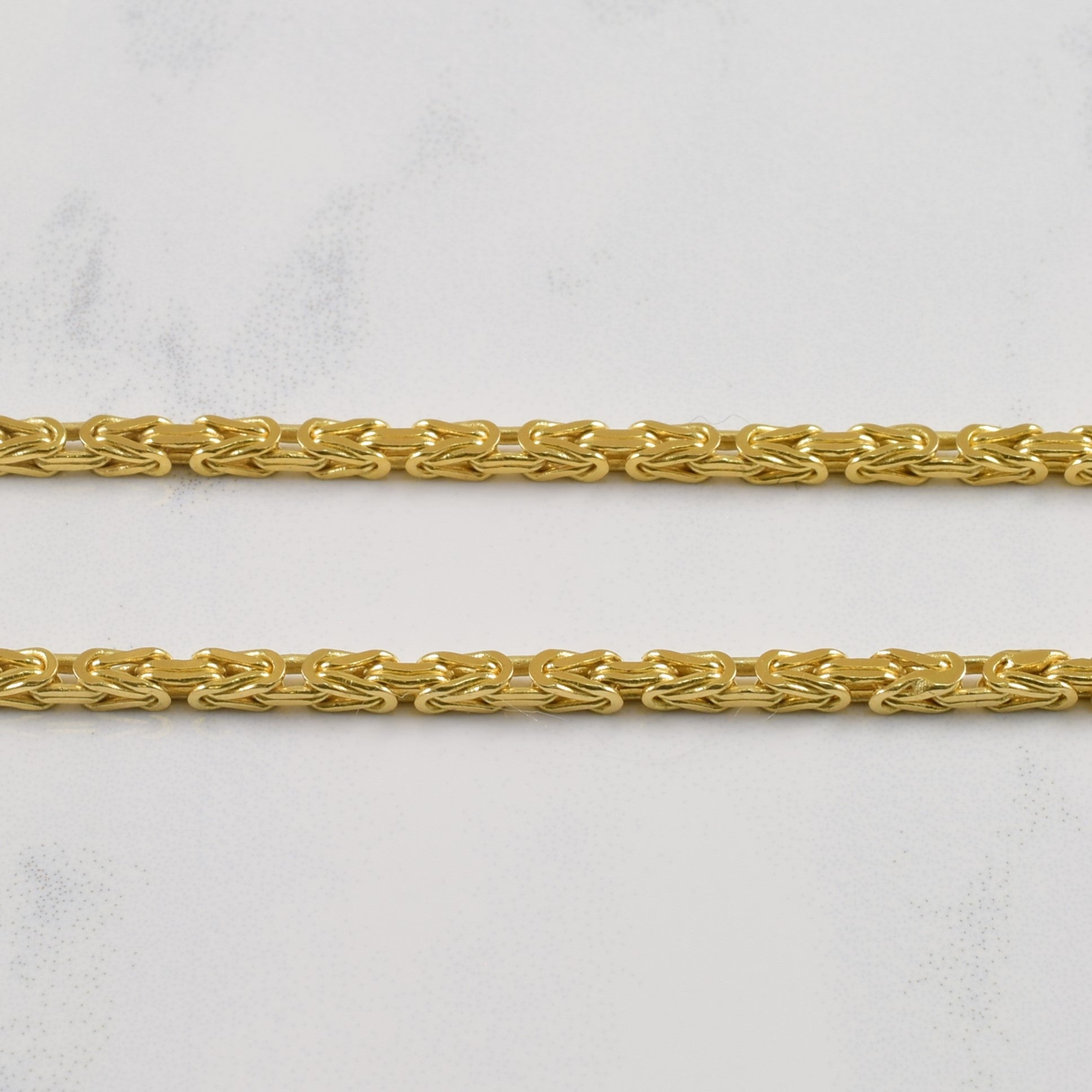 18k Yellow Gold Byzantine Chain | 24" |