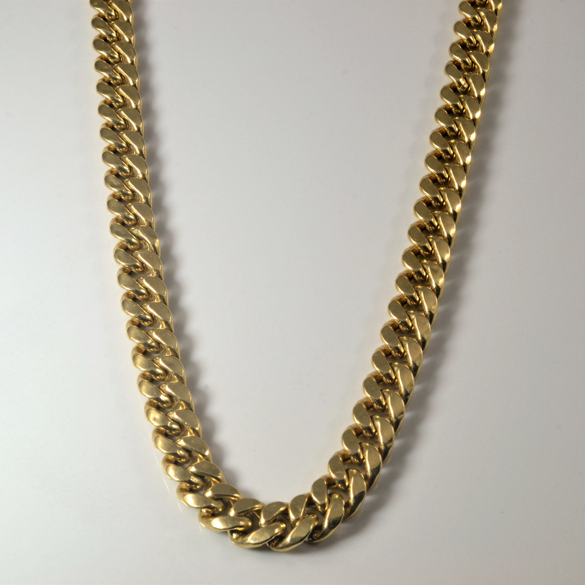 14k Yellow Gold Curb Chain | 26