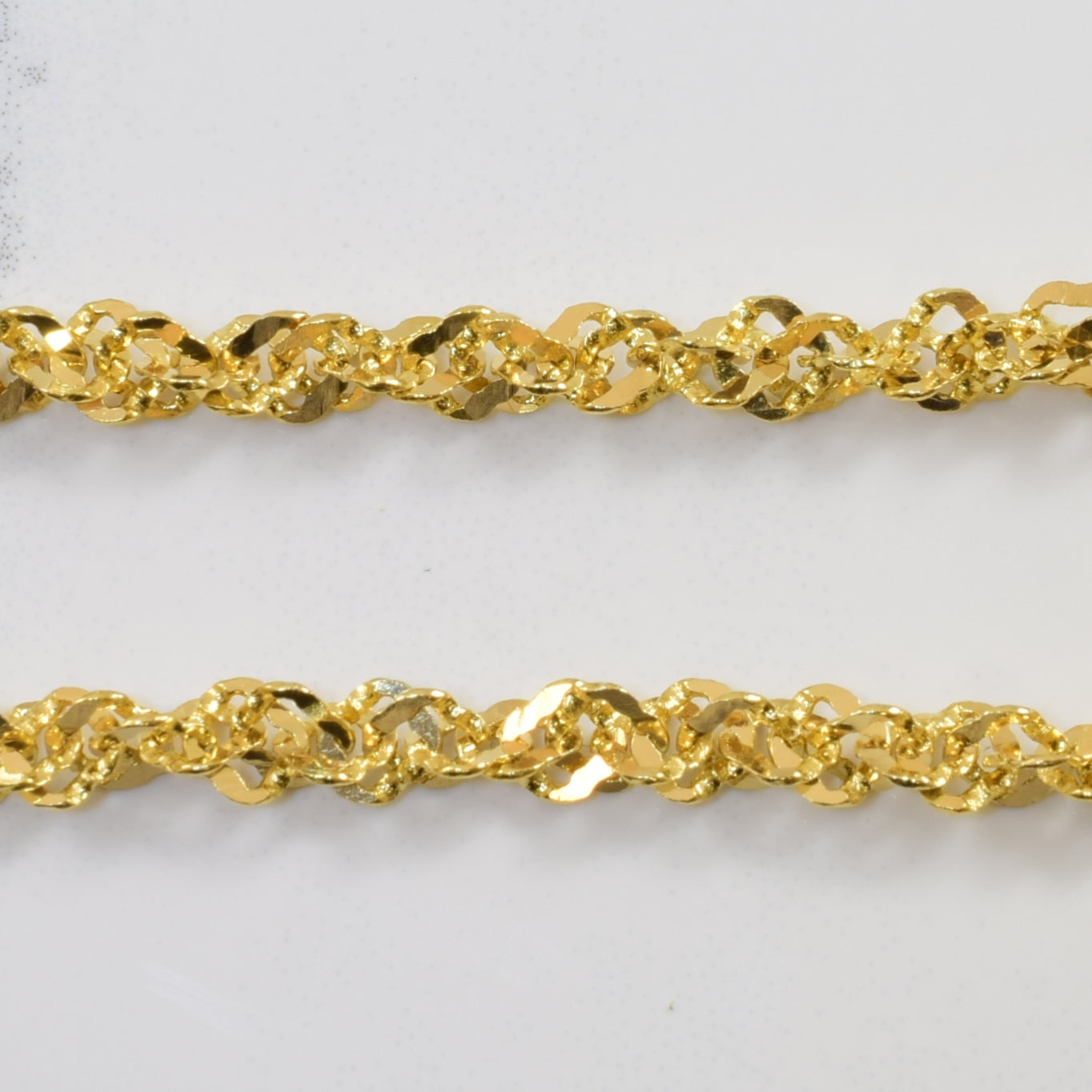 18k Yellow Gold Sparkle Chain | 26