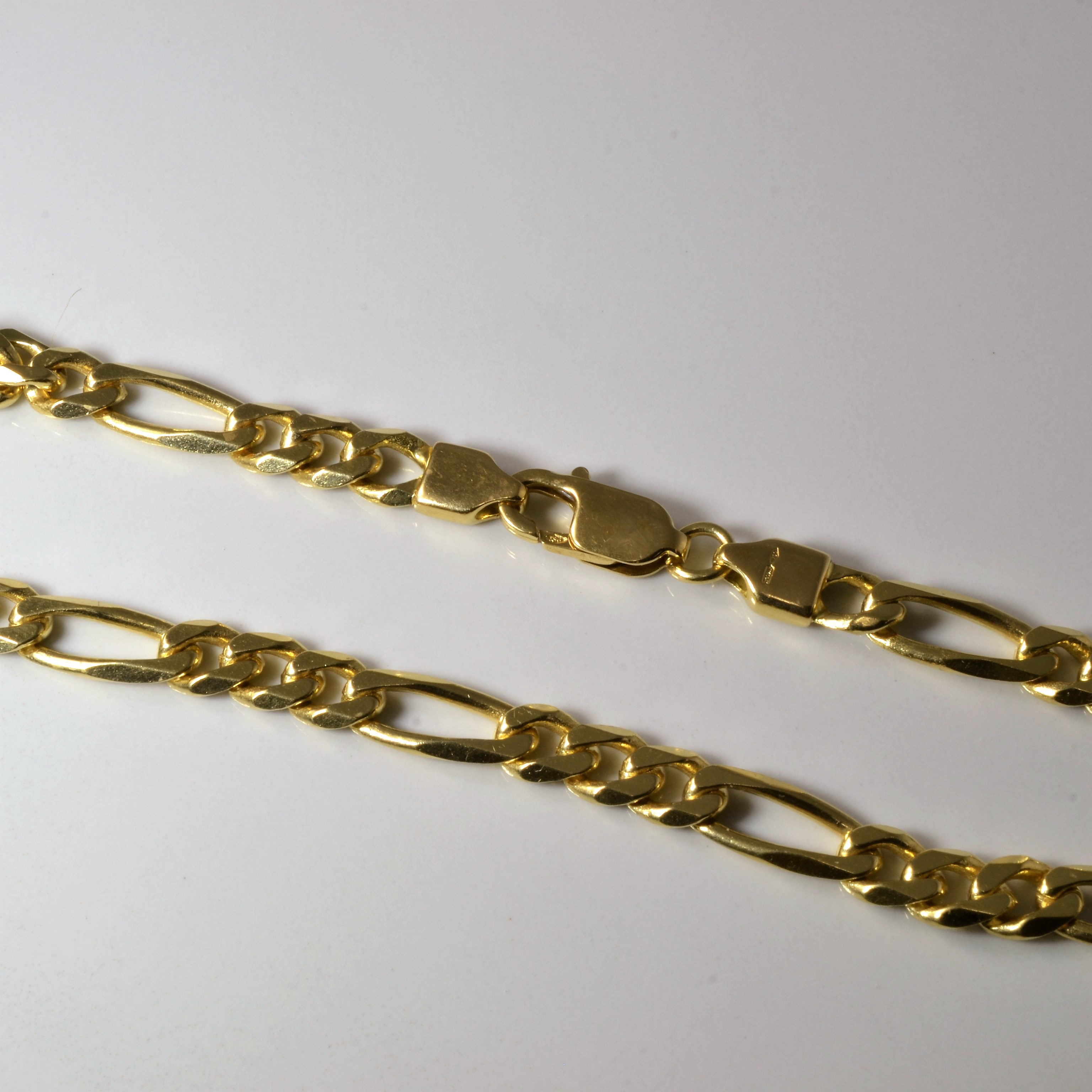 18k Yellow Gold Figaro Chain | 23" |