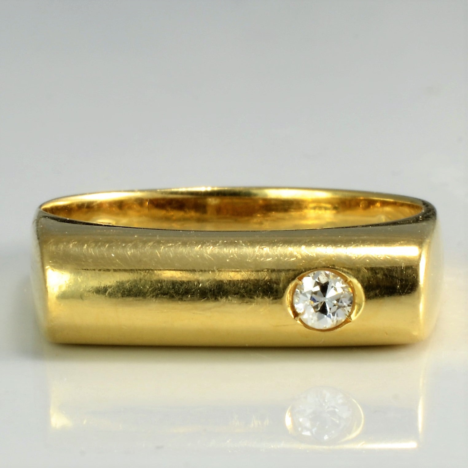 Gypsy Solitaire Diamond Ring | 0.06 ct, SZ 7.75 |