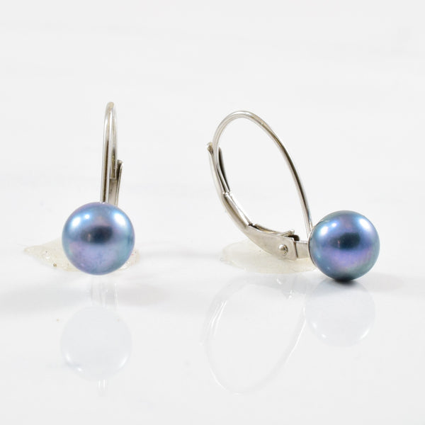 Black Pearl Drop Earrings | 2.76ctw |