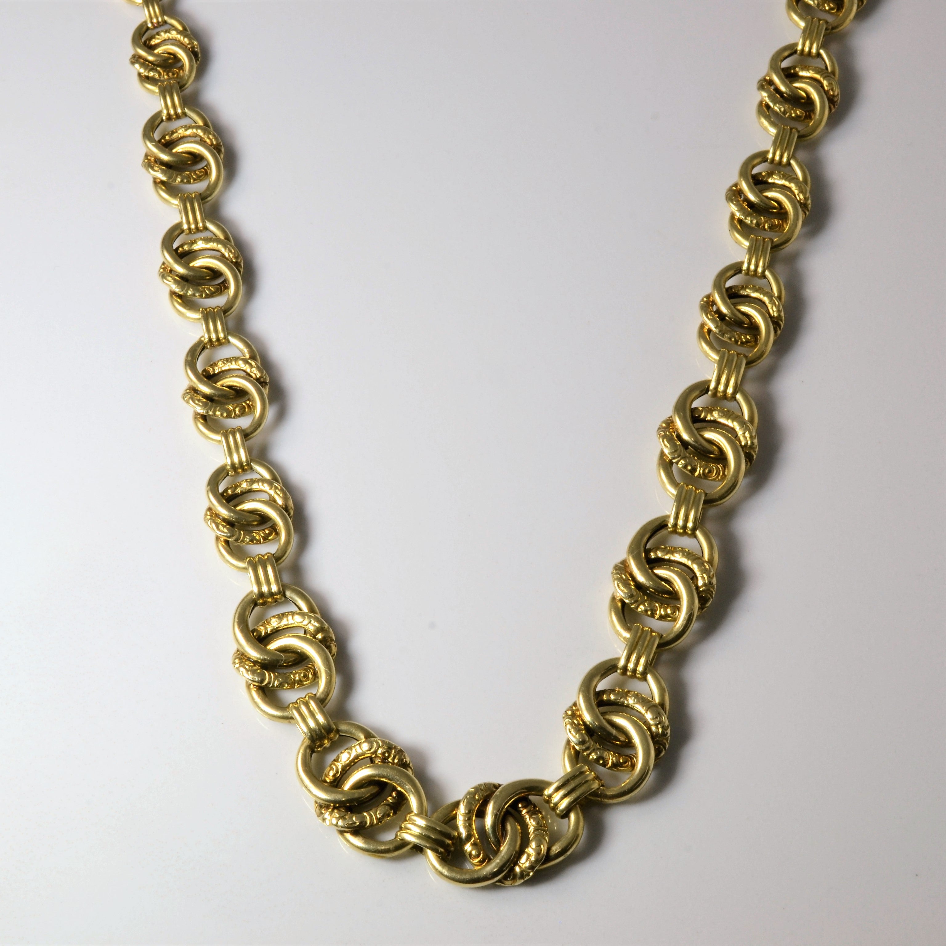 Circle Link Chain Necklace | 17" |