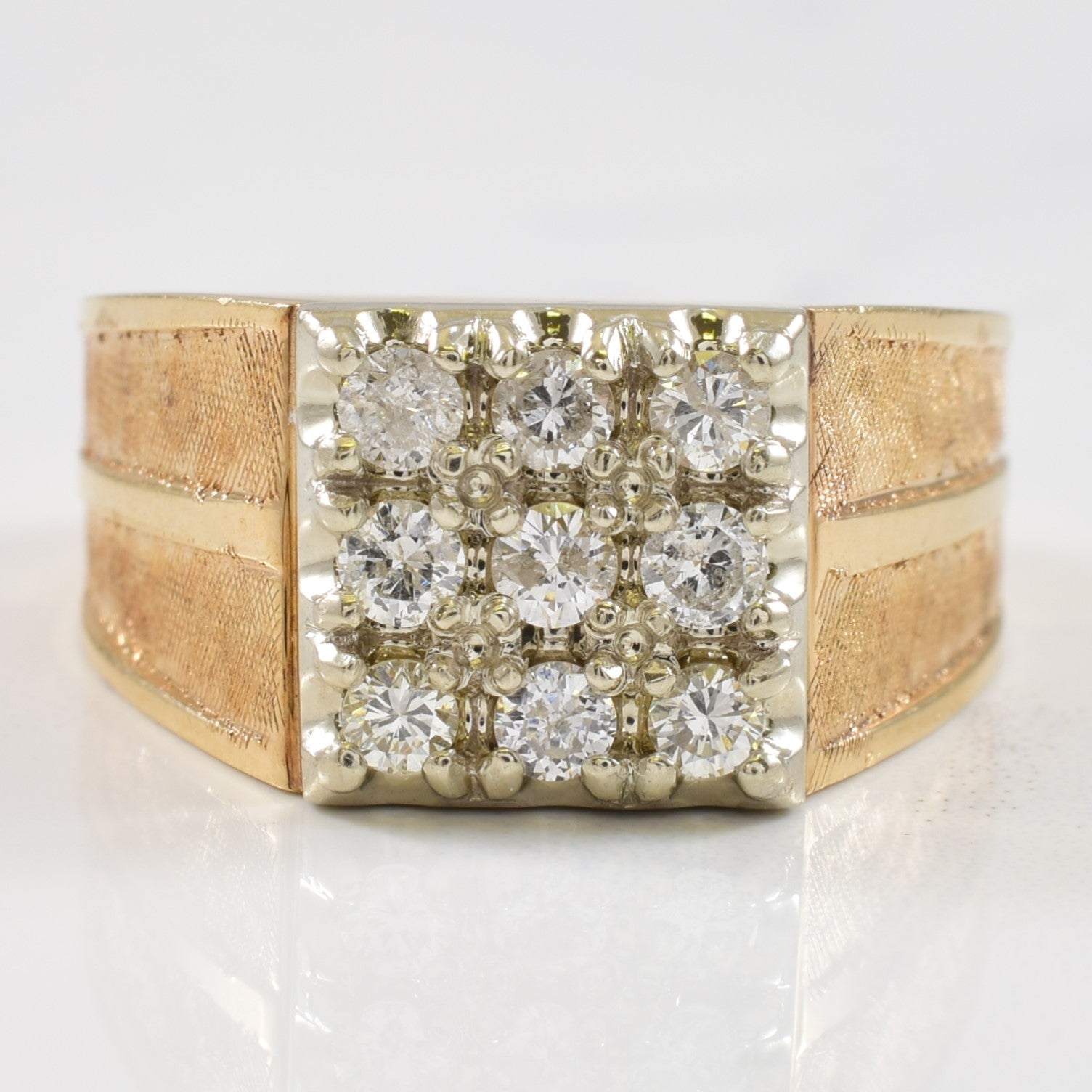 Diamond Grid Ring | 0.45ctw | SZ 8 |