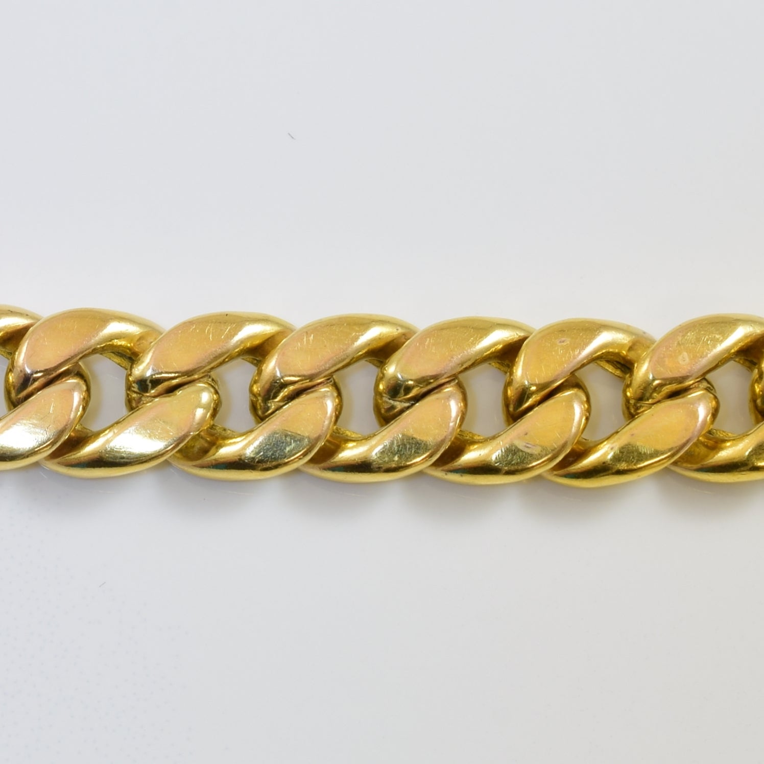 10k Yellow Gold Curb Chain Bracelet | 9" |