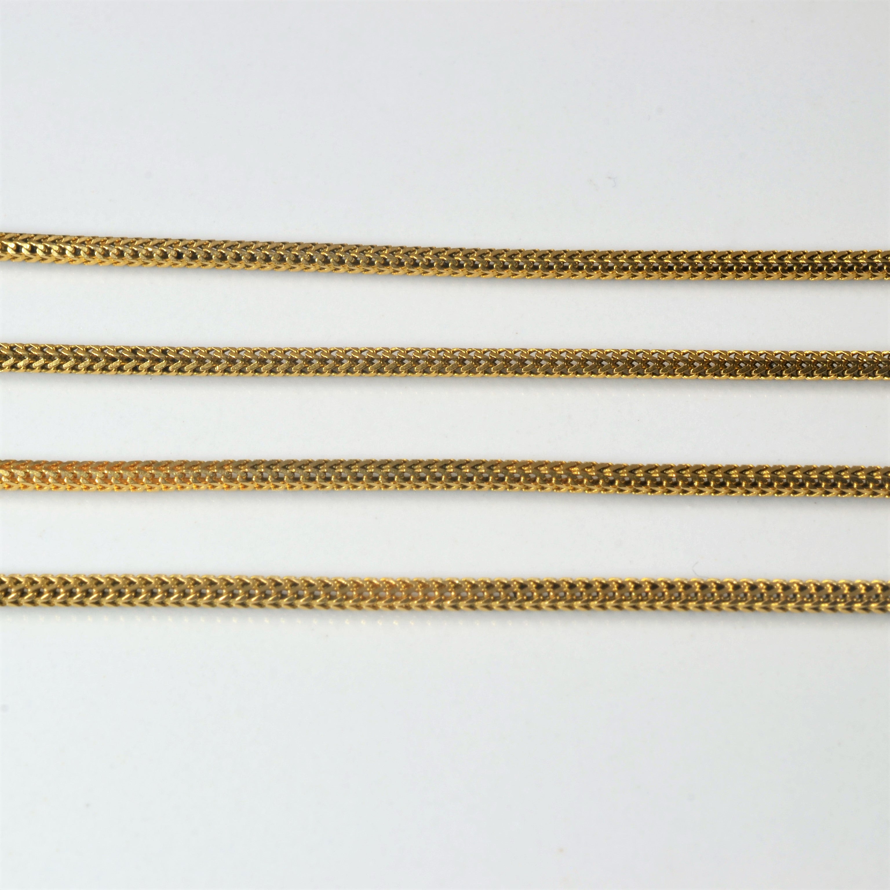 22k Yellow Gold Wheat Chain | 20" |