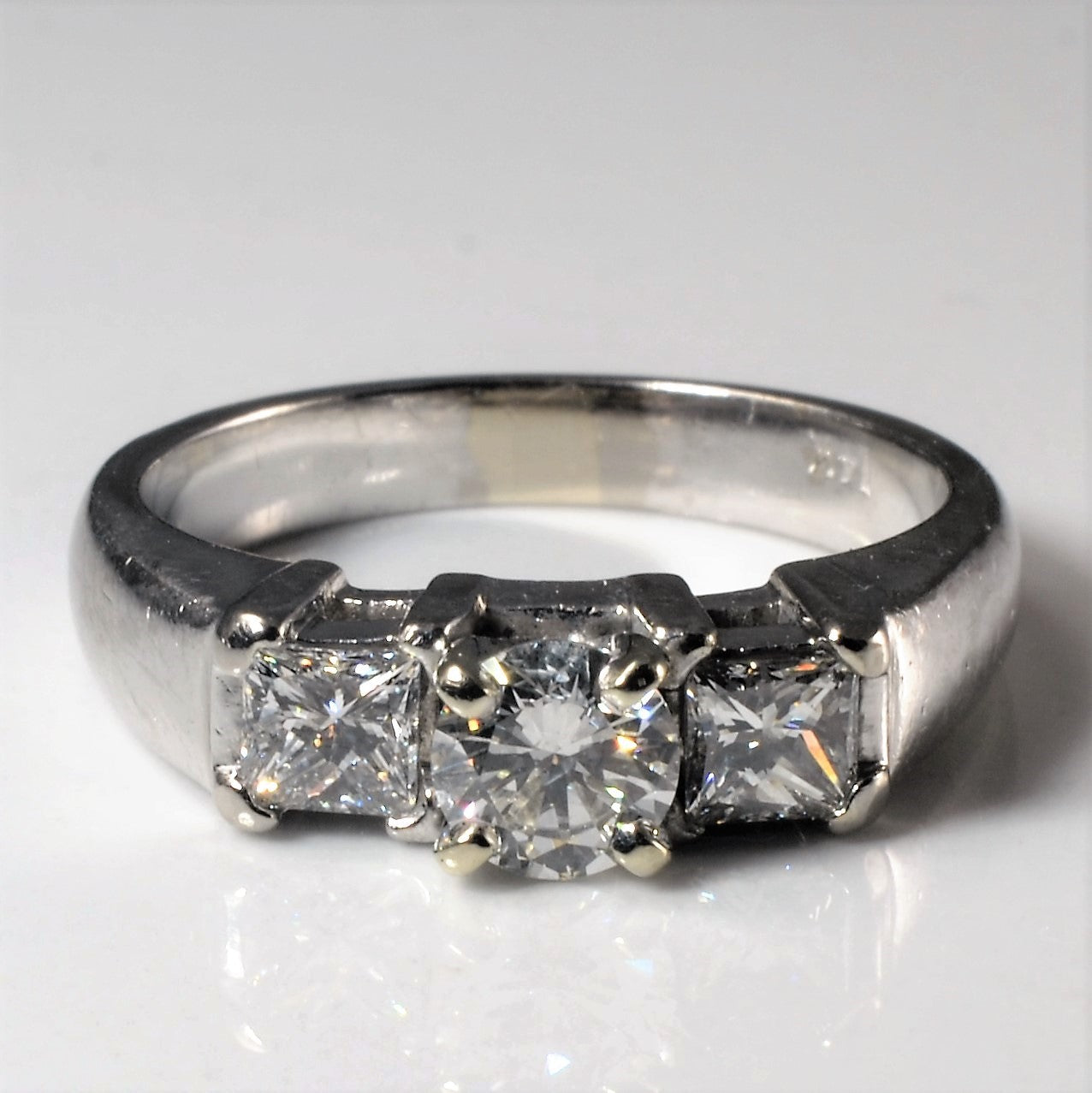 Mixed Cut Three Stone Diamond Ring | 0.96ctw | SZ 6 |