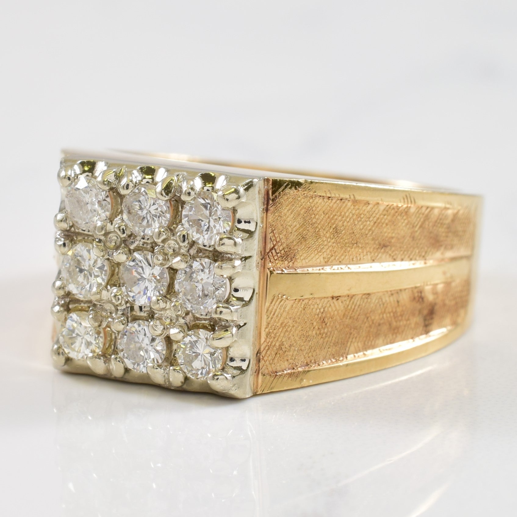 Diamond Grid Ring | 0.45ctw | SZ 8 |