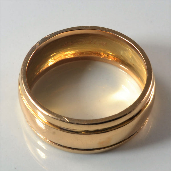 18k Yellow Gold Solid Band | SZ 9.25 |