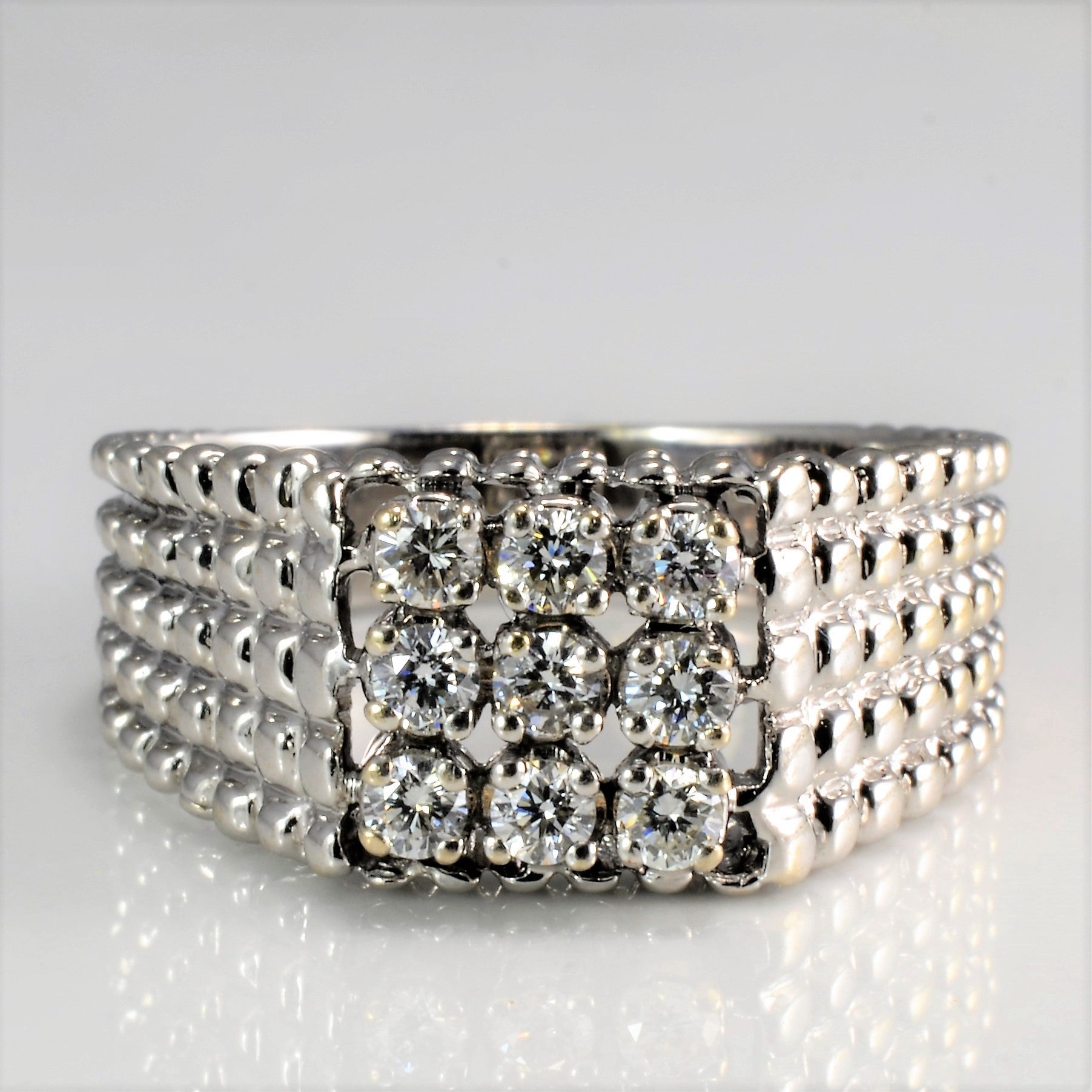 Textured Diamond Ring | 0.30 ctw, SZ 8.5 |