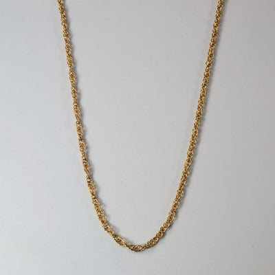 10k Yellow Gold Prince of Wales Chain | 18