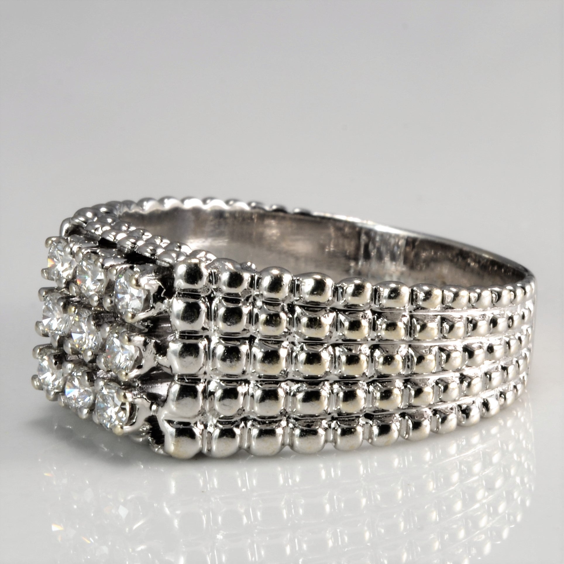 Textured Diamond Ring | 0.30 ctw, SZ 8.5 |