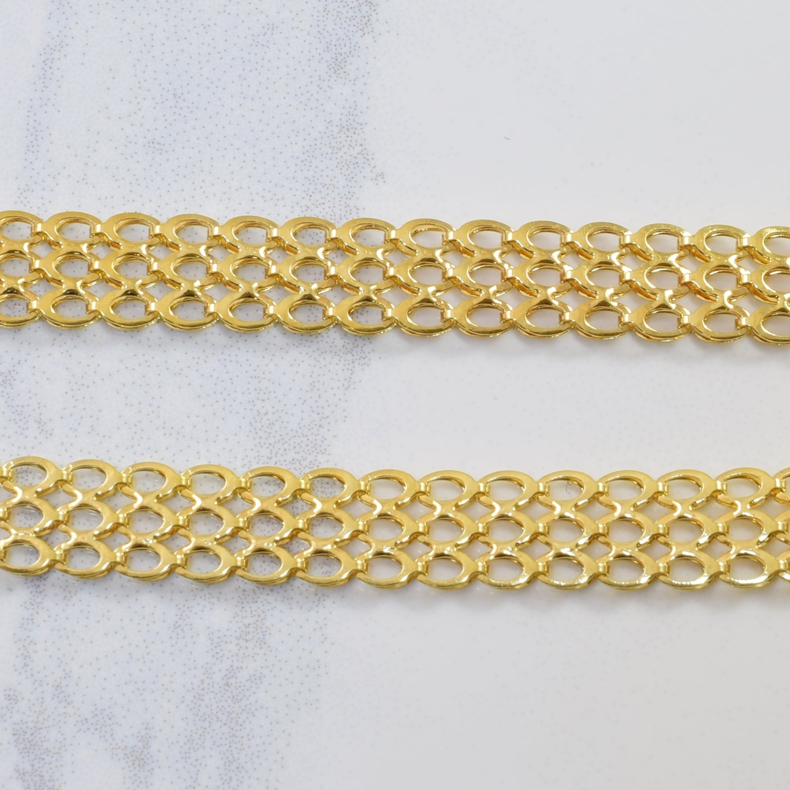 Chaîne Panthère en or jaune 10 carats | 17" | 