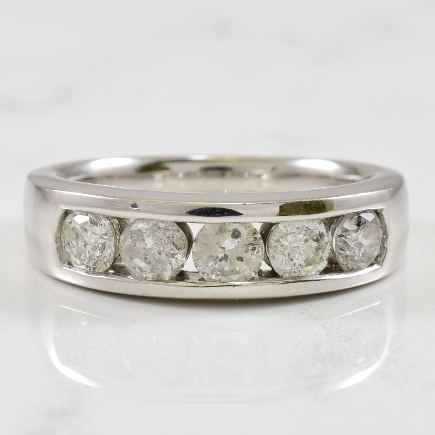 Channel Set Diamond Ring | 0.90ctw | SZ 7 |